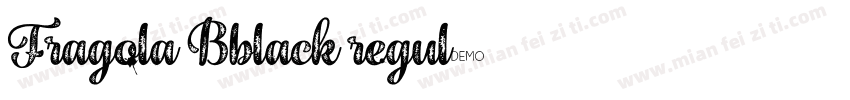 Fragola Bblack regul字体转换